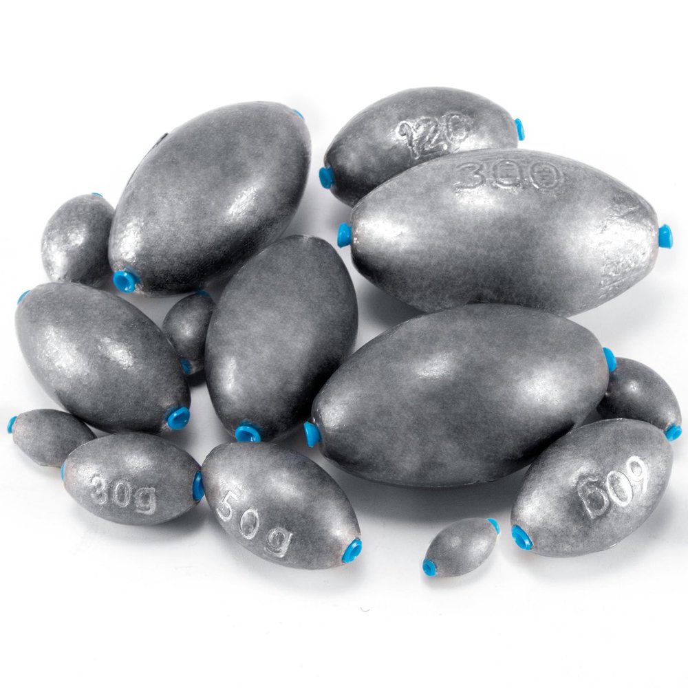 Alwonder Egg Sinkers Fishing Weights, Oval Lead Fishing Weights Sinkers Bass Fishing Casting Egg Sinker Saltwater Freshwater Weight Terminal Tackle 10oz