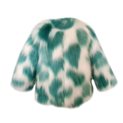Toddler Baby Girls Shaggy Faux Fur Coat Jacket Fuzzy Cute Warm Winter Kids Clothes Fluffy (Mint Green, 12-18 Months)