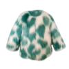 Toddler Baby Girls Shaggy Faux Fur Coat Jacket Fuzzy Cute Warm Winter Kids Clothes Fluffy (Mint Green, 12-18 Months) view 1