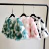 Toddler Baby Girls Shaggy Faux Fur Coat Jacket Fuzzy Cute Warm Winter Kids Clothes Fluffy (Mint Green, 12-18 Months) view 3