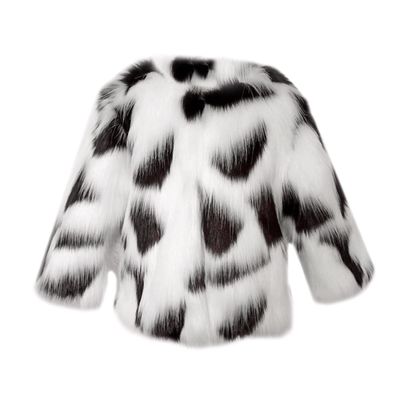 Toddler Baby Girls Shaggy Faux Fur Coat Jacket Fuzzy Cute Warm Winter Kids Clothes Fluffy Thick Thick (Black, 4-5 Years)