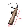 HATSEN Tactical M600c White LED Flashlight, 600 Lumens Super Bright Weapon Light, with Remote Wire Dual Pressure Switch(SF Plug), Fit 20mm Rail, Tan view 3