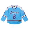 24 Youth Legend Sport Shirt,Miss You Snakeskin Hip Hop Kid Ice Hockey Jersey Blue M view 2