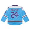 24 Youth Legend Sport Shirt,Miss You Snakeskin Hip Hop Kid Ice Hockey Jersey Blue M view 3