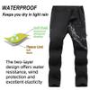 Gash Hao Mens Waterproof Ski Snow Pants Hiking Softshell Cargo Fleece Lined Warm Insulated Outdoor Fishing Pants620BLACK 36X30 view 4