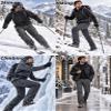 Gash Hao Mens Snow Ski Pants Waterproof Insulated Softshell Grey 40x32 view 2