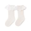 BLULILY 1 Pair Baby Socks Spring Girls Thin Soft & Breathable Cotton Tube Socks Boneless Floor Socks view 1