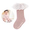 BLULILY 1 Pair Baby Socks Spring Girls Thin Soft & Breathable Cotton Tube Socks Boneless Floor Socks view 2