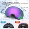 EXP VISION Snowboard Ski Goggles Men Women Youth, Anti Fog OTG Winter Snow Goggles Spherical Detachable Lens view 4