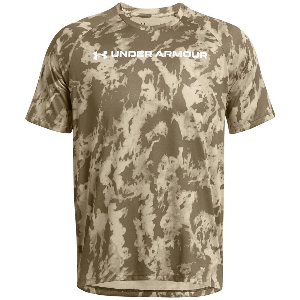 Under Armour - Mens Tech ABC Camo T-Shirt, Color Khaki Base/White (289), Size: X-Large