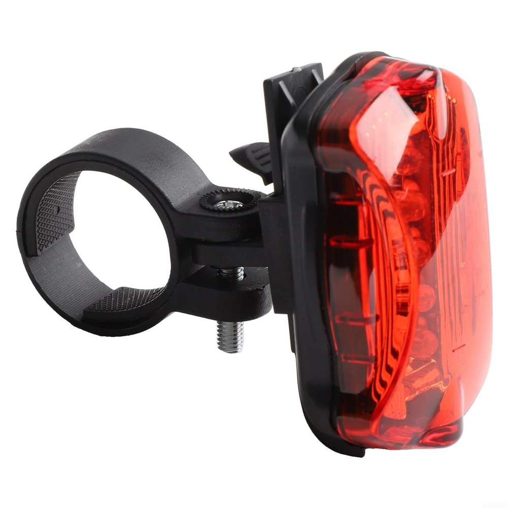 Bike Lights for Night Riding, 5 LED Night Safety Flashing Light for Bikes, IC Controlled LED Flashlight, Waterproof Bicycle Cycling Night Safety Flashing Rear Tail Light Lamp