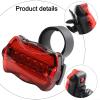 Bike Lights for Night Riding, 5 LED Night Safety Flashing Light for Bikes, IC Controlled LED Flashlight, Waterproof Bicycle Cycling Night Safety Flashing Rear Tail Light Lamp view 3