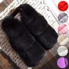Winter Coats for Toddler Baby Girls Faux Fur Vest Winter Warm Coat Jacket Cute Thick Furry Kids Vest (Red, 3 Years) view 2