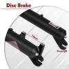 BUCKLOS 26 x 4.0 inch Fat Tire MTB Coil Suspension Fork & Bike Fork Star Nut Setting Install Tool with Star Nuts & 11PCS Aluminium Alloy Spacers Black view 4