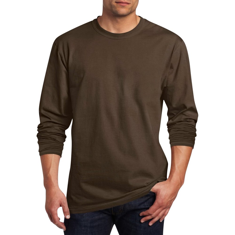 Muscularfit Mens Shirts Casual Long Sleeve Solid Crewneck Sweatshirts Athletic Gym Workout Tee Tops Loose Fit Pullover Tops Clearance of Sales Today Deals Prime Workout Tops for Men 2024 Brown XL