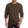 Muscularfit Mens Shirts Casual Long Sleeve Solid Crewneck Sweatshirts Athletic Gym Workout Tee Tops Loose Fit Pullover Tops Clearance of Sales Today Deals Prime Workout Tops for Men 2024 Brown XL view 1