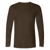 Muscularfit Mens Shirts Casual Long Sleeve Solid Crewneck Sweatshirts Athletic Gym Workout Tee Tops Loose Fit Pullover Tops Clearance of Sales Today Deals Prime Workout Tops for Men 2024 Brown XL view 3