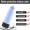 2 PCS Silicone Bottom for Ello Pop 32 OZ Water Bottle, Water Boot for Ello Pop,Avoid Scratches and Noise (Black, 22oz) view 3