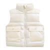 Kids Puffer Vest Lightweight Waterproof Sleeveless Zip up Outwear for Toddler Baby Boys Girls Winter (White, 2-3 Years) view 1