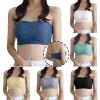 Lmdudan Sexy Strapless Bandeau Bra Stretchy Seamless Bralettes Stretchy Non Padded Bandeau Tube Tops Y2K Bras for Women view 4