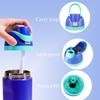 Replacement Lid Compatible with Owala Freesip,One Button Water Bottle Top Lid Compatible with Owala Cup 16oz 24oz 32oz 40oz BPA-Free Replacement Accessory Stopper,No Leak (Grey) view 4