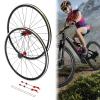 700C Road Bike Wheelset, Front & Rear Bicycle Wheel Set Ultra-Light Aluminium Alloy Front Rear Bike Wheels C/V Brake 7/8/9/10/11 Speed Cassette, Rims Height 30mm Bike Accessories view 3