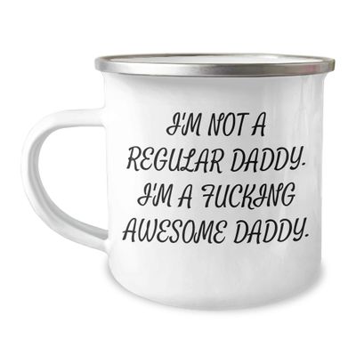 Daddy Camping Mug Quote Funny Gifts for Daddy Awesome Daddy Birthday Unique Gift from Family.