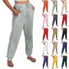 Jogger Sweatpants Women Baggy Comfy Elastic High Waisted Fleece Sweatpants High Waisted Wide Leg Sweatpants Workout Jogger Sweat Pants Soft Fleece Sweatpants Drawstring Lounge Pants with Pockets view 1