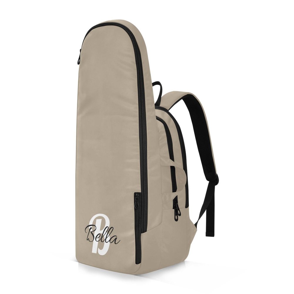 Emelivor Custom Khaki Tennis Bags for Women Men Personalized Pickleball Bag Customzied Tennis Racket Backpack for Badminton Racquet