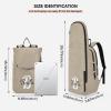 Emelivor Custom Khaki Tennis Bags for Women Men Personalized Pickleball Bag Customzied Tennis Racket Backpack for Badminton Racquet view 3