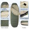 ATEPA Down Sleeping Bag for Adults, Promoter 850 700FP 20F 30F Down Mummy Cold Weather Single Wide XL Sleeping Bags with Compression Sack for Camping view 4