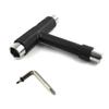 esahpss Black Muti-Function Portable Skateboard ToolsSkateboard Tool is 14,13,9.7mm with an L-Shaped Cross Hex Wrench view 1