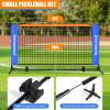 5FT Mini Pickleball Net, Portable Game Pickleball Practice Net for Driveway, Outdoor Indoor Home Small Pickle Ball Equipment Dink Training Aid view 2