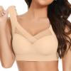 Zen Chic Push Up Wireless Bra - Seamless Sexy Lysine Charm - Ice Silk Posture Correcting Bra, Beige, Size 38A view 2