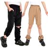 Kids Convertible Trousers Zip Off Pants Boys Girls Quick Dry Lightweight Water Repellent Outdoor Trousers Grey XS view 2