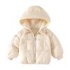 Toddler Baby Boys Girls Solid Long Sleeve Lightweight Puffer Jacket with Hood Kids Winter Coats Infant (A, 4-5 Years) view 1