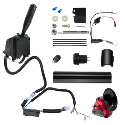 Orle Oko Golf Cart Turn Signal Kit for Yamaha,9-Pin Plug Upgrade Wiring Harness Kit with Horn Brake Light Switch,12V Plug and Play Time Delay Brake