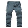 Gash Hao Mens Waterproof Ski Snow Pants Hiking Softshell Cargo Fleece Lined Warm Insulated Outdoor Fishing Pants620GRAY 36X32 view 1