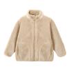 Girls Faux Leather Jacket with Faux Fur Fleece Lined Parka Winter Thick Warm Coat Button up Outerwear (A, 3-4 Years) view 2