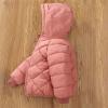 Baby Girls Boys Winter Clothes Toddler Puffer Down Jacket Coat Fleece Lined Zipper Hooded Warm (White, 6-7 Years) view 4