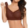 Zen Chic Posture Correction Bra - Seamless Sexy Push Up Wireless Bra - Ice Silk Coffee 36A view 2