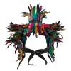 Beisto Halloween Feather Shawl Adult Shoulder Wrap Furry Cape Shrug Evil Cosplay Party Costume Accessories Outfits view 2