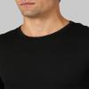 32 Degrees Heat Men's Lightweight Crew Baselayer Top | Form Fitting | Long Sleeve| 4-Way Stretch | Thermal, Black, XX-Large view 2