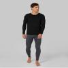 32 Degrees Heat Men's Lightweight Crew Baselayer Top | Form Fitting | Long Sleeve| 4-Way Stretch | Thermal, Black, XX-Large view 4