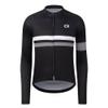 Coconut Ropamo CR Long Sleeve Cycling Jersey Mens, 3+1 Zipper Pockets Bicycle Tops Quick Dry Breathable Biking Shirt (Black/Grey, Medium) view 1