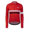 Coconut Ropamo CR Long Sleeve Cycling Jersey Mens, 3+1 Zipper Pockets Bicycle Tops Quick Dry Breathable Biking Shirt (Red/White 2, XL) view 1