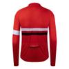 Coconut Ropamo CR Long Sleeve Cycling Jersey Mens, 3+1 Zipper Pockets Bicycle Tops Quick Dry Breathable Biking Shirt (Red/White 2, XL) view 3