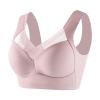 Zenchic Seamless Sexy Push Up Wireless Bra - Ice Silk Posture Correcting Bra in Pink, Size 44B view 1