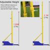 ZHPPED Kids Adults Volleyball Net Outdoor Adjustable Height 5-7 Foot, Heavy Duty Badminton Combo Set for Backyards with Nylon Nets, Metal Poles and Rolling Base view 2