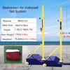 ZHPPED Kids Adults Volleyball Net Outdoor Adjustable Height 5-7 Foot, Heavy Duty Badminton Combo Set for Backyards with Nylon Nets, Metal Poles and Rolling Base view 4